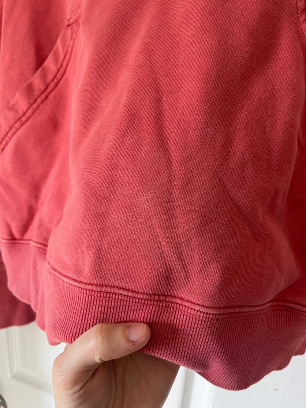 Joy Lab Coral Half-Zip Hoodie Sweatshirt - Picture 2 of 4